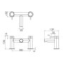 Tavistock Anthem Deck Mounted Bath Shower Mixer - Gunmetal