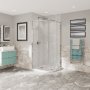 Coram Optima 6 900mm Quadrant Shower Enclosure - Chrome