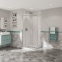 Coram Optima 6 1200 x 800mm Offset Quadrant Shower Enclosure - Chrome