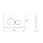 Abacus ISO 2 Flush Plate - Black
