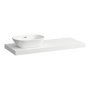 Laufen Lani 1200mm Countertop with Installation Brackets (Left Cut-Out) - Matt White