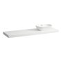 Laufen Lani 1600mm Countertop with Installation Brackets (Right Cut-Out) - Matt White