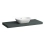 Laufen Lani 1200mm Countertop with Installation Brackets (without Cut-Out) - Traffic Grey