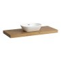 Laufen Lani 1200mm Countertop with Installation Brackets (without Cut-Out) - Wild Oak
