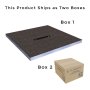 Abacus Elements 900 x 900mm Level Access Wetroom Kit with 300mm Centre Drain & Installation Kit