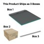 Abacus Elements 1200 x 950mm Infinity 1200 x 950mm Tray Kit Left Hand Includes full Installation Kit