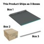 Abacus Elements 1200 x 950mm Infinity 1200 x 950mm Tray Kit Right Hand Includes full Installation Kit