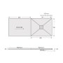 Abacus Elements 750 x 1850 x 40/50mm Concept 6 750 x 1850 x 40/50mm Raised Tray Kit with Installation Kit
