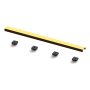 Abacus Elements 600mm Linear Waste Cover Plate - Brushed Brass
