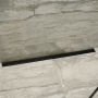 Abacus Elements 700mm Linear Waste Cover Plate - Matt Black