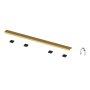 Abacus Elements 700mm Linear Waste Cover Plate - Brushed Brass