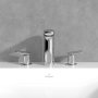 Villeroy & Boch Antao Three-Hole Basin Mixer with Pop-Up Waste - Chrome