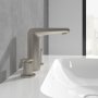 Villeroy & Boch Antao Three-Hole Basin Mixer with Pop-Up Waste - Matt Brushed Nickel