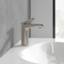 Villeroy & Boch Antao Single-Lever Basin Mixer with Pop-Up Waste - Matt Brushed Nickel