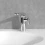 Villeroy & Boch Antao Basin Mixer with Side Lever & Pop-Up Waste - Chrome
