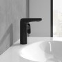 Villeroy & Boch Antao Basin Mixer with Side Lever & Pop-Up Waste - Matt Black