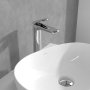 Villeroy & Boch Antao Tall Single-Lever Basin Mixer with Pop-Up Waste - Chrome