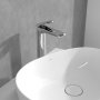 Villeroy & Boch Antao Tall Single-Lever Basin Mixer with Pop-Up Waste - Chrome