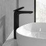 Villeroy & Boch Antao Tall Single-Lever Basin Mixer with Pop-Up Waste - Matt Black