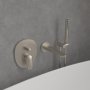Villeroy & Boch Antao Concealed Single-Lever Bath / Shower Mixer with Diverter - Matt Brushed Nickel