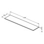 Ideal Standard Eurovit+ 1300mm Worktop - Mid Grey