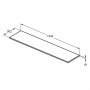 Ideal Standard Eurovit+ 1300mm Worktop - Natural Oak