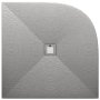 Just Trays Naturals 900mm Stone Quadrant Shower Tray - Malham Grey