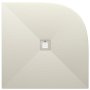 Just Trays Naturals 800mm Stone Quadrant Shower Tray - Runswick Cream