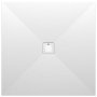 Just Trays Naturals 1000 x 1000mm Stone Square Shower Tray - Flamborough White