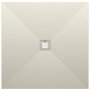 Just Trays Naturals 1000 x 1000mm Stone Square Shower Tray - Runswick Cream