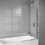 Scudo S6 1400mm x 800mm Square Edge Bath Screen - Chrome
