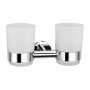 Scudo Delta Wall-Mounted Double Tumbler - Chrome