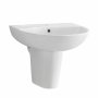 Scudo Deia / Belini 450 x 360mm 1 Tap Hole Basin - White