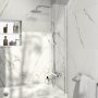 Scudo S6 1400 x 300mm Fixed Radius Bath Screen - Chrome