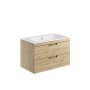 Scudo Aubrey 800mm Wall-Hung Vanity Unit - Davos Oak