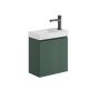 Scudo Linea 400mm Cloakroom Vanity Unit - Reed Green