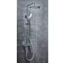Scudo Messi Round Cool Touch Rigid Riser Shower Kit - Chrome