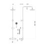 Scudo Middleton Round Rigid Riser Shower Kit - Matt Black