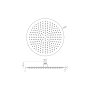 Scudo 300mm Round Shower Head - Chrome