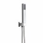 Scudo Square Shower Hose & Head - Chrome