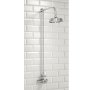 Scudo Traditional Rigid Riser Shower Kit with Fixed Head - Chrome
