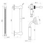 Scudo Traditional Riser Rail Kit - Chrome