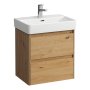 Laufen Base 2.0 550 x 360mm 2 Drawer Vanity Unit (for Pro S Basin) - Wild Oak