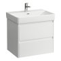 Laufen Base 2.0 650 x 450mm 2 Drawer Vanity Unit (for Pro S Basin) - Gloss White
