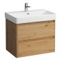 Laufen Base 2.0 700 x 450mm 2 Drawer Vanity Unit (for Pro S Basin) - Wild Oak