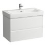 Laufen Base 2.0 800 x 450mm 2 Drawer Vanity Unit (for Pro S Basin) - Matt White