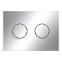 Laufen Ineo Groove Dual Flush Plate - Chrome