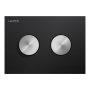 Laufen Ineo Groove Dual Flush Plate - Black/Inox