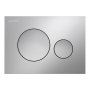 Laufen Ineo Moon Dual Flush Plate - Matt Chrome