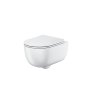 Scudo Riviera Round Wall-Hung Rimless Toilet & Seat - White